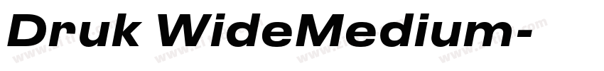 Druk WideMedium字体转换